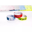 Bracelets vinyle, format étroit, 1 couleur avec inscription