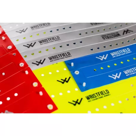 Bracelets vinyle, format étroit, 1 couleur avec inscription