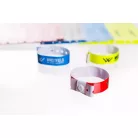 Bracelets vinyle, format étroit, 1 couleur avec inscription