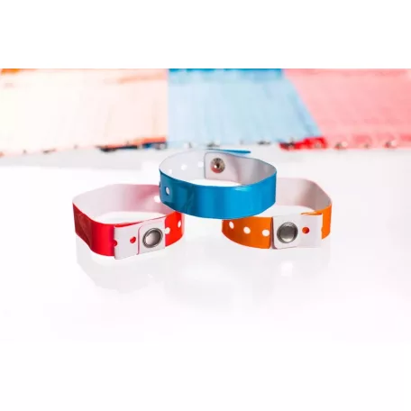 Bracelets vinyle, format étroit, réutilisables - sans inscription