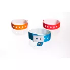 Bracelets vinyle, format étroit, réutilisables - sans inscription
